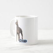 Rust Doberman Vater 4 Kaffeetasse (Vorderseite Links)