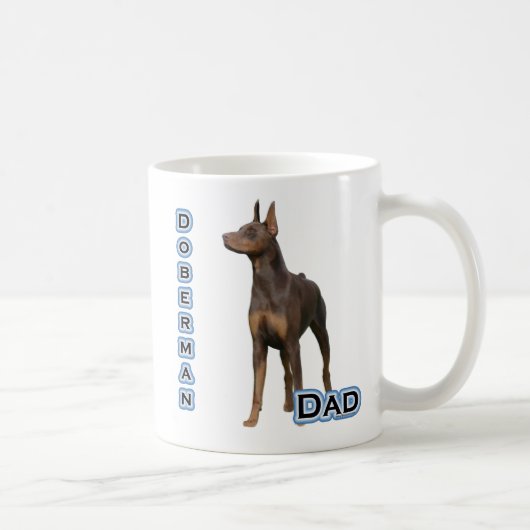 Rust Doberman Vater 4 Kaffeetasse (Rechts)