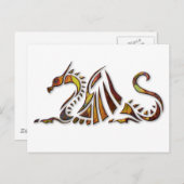 Rust Dragon Postkarte (Vorne/Hinten)