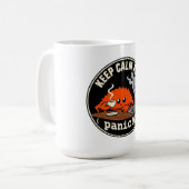 Rust Ferris Krabbe Programmiermaskottchen Kaffeetasse (Vorderseite Links)