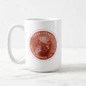 Rust Floral Brautparty Tasse Bevorzugung (Links)