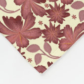 Rust Floral Leaf Pattern | Terracotta Botanical  Fleecedecke (Ecke)