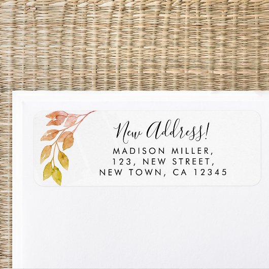 Rust Foliage New Address Rücksendeadresse