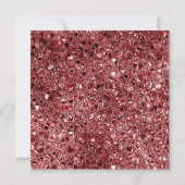 Rust Glitzer Aqeeqah- Aqiqah- muslimische Einladun Einladung (Rückseite)