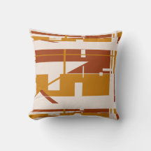 Rust Gold auf Beige Horizontal Südwest Art Look