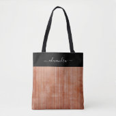 Rust Grey Black rustic ombre personalisiert gestre Tasche (Vorderseite)