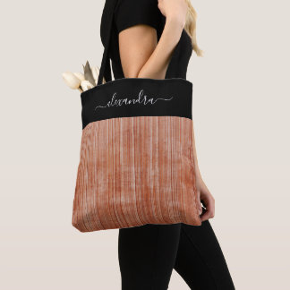 Rust Grey Black rustic ombre personalisiert gestre Tasche