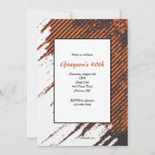 Rust Grunge Foto Einladung (Rückseite)