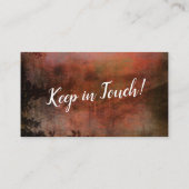 Rust Grunge wir haben neue Adressausgabekarten Visitenkarte (Rückseite)