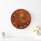 Rust Hummingbirds Steampunk Wall Clock Große Wanduhr (Zuhause)