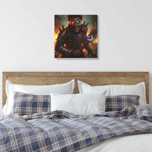 Rust Jester Canvas Print Leinwanddruck (Insitu (Schlafzimmer))