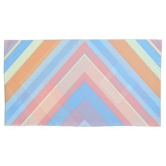 Rust Leaf Geometric Pattern Pillowcases – Modern A Kissenbezug (Vorderseite-Links)