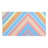 Rust Leaf Geometric Pattern Pillowcases – Modern A Kissenbezug (Rückseite-Rechts)