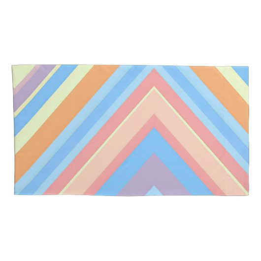 Rust Leaf Geometric Pattern Pillowcases – Modern A Kissenbezug (Rückseite-Rechts)