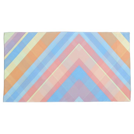 Rust Leaf Geometric Pattern Pillowcases – Modern A Kissenbezug (Vorderseite-Rechts)