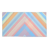 Rust Leaf Geometric Pattern Pillowcases – Modern A Kissenbezug (Rückseite-Links)