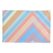 Rust Leaf Geometric Pattern Pillowcases – Modern A Kissenbezug (Rückseite-Links)