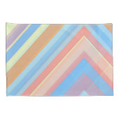 Rust Leaf Geometric Pattern Pillowcases – Modern A Kissenbezug (Rückseite-Rechts)