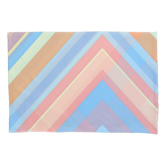 Rust Leaf Geometric Pattern Pillowcases – Modern A Kissenbezug (Vorderseite-Links)