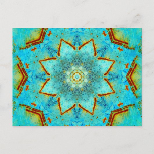 Rust Mandala Postkarte (Vorderseite)