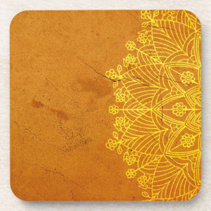 Rust Mandala Zen Rustikaler Geist Getränkeuntersetzer
