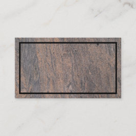 Rust Marble Textured Business Card Visitenkarte