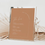 Rust Minimalistisch Calligraphy Wedding Bar Menu<br><div class="desc">Konzipiert für die "Arches Minimalistische" Einladungs-Kollektion für Hochzeiten. Klicken Sie zum Ändern der Details auf "Details". Um den Text zu verschieben oder die Größe, den Schriftart oder die Farbe zu ändern, klicken Sie auf "Bearbeiten mit dem Entwurfswerkzeug". Sehen Sie sich den Sammellink auf dieser Seite an, um alle passenden Elemente...</div>