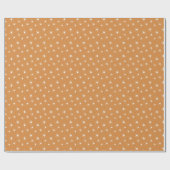 Rust Orange Abstrakt Sun Modern Boho Gift Wrap Geschenkpapier (Flach)