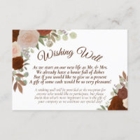 Rust Orange Boho Bloral Wedding wünscht gut