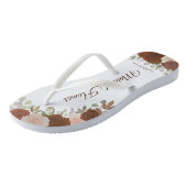 Rust Orange Boho Chic Trauzeugin Hochzeit Badesandalen (Schrägansicht)