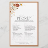 Rust Orange Brautparty (Vorderseite)