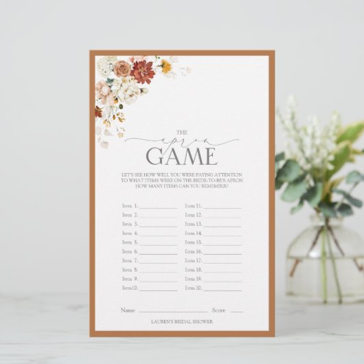 Rust Orange Brautparty (Stehend Vorderseite)