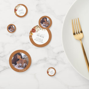 Rust Orange Brautparty Konfetti