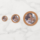 Rust Orange Brautparty Konfetti (Rückseiten)