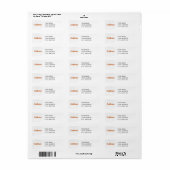 Rust Orange Crochet Chart Label (Vorne)