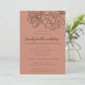 RUST ORANGE DESERT CACTI ERFOLGREICHE WORKSHOP-VER EINLADUNG (Stehend Vorderseite)