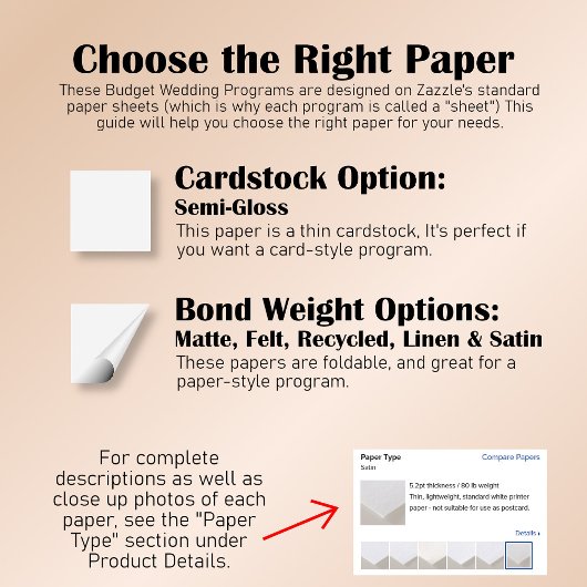 Rust Orange Herbst Blumenzettel Hochzeitsprogramm