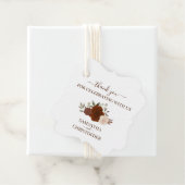 Rust Orange Herbst Rose Elegante Hochzeit Vielen D Geschenkanhänger (Beispiel)