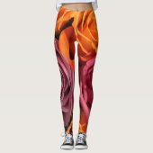 Rust Orange Lila Rose Leggings (Vorderseite)