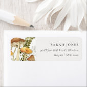 Rust Orange Mushroom Fern Foliage Adresse (Insitu)