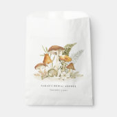 Rust Orange Mushroom Fern Foliage Brautparty Geschenktütchen (Vorderseite)