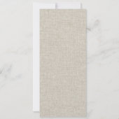 Rust Orange Mushroom Fern Foliage Wedage Menu Einladung (Rückseite)