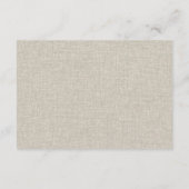 Rust Orange Mushroom Fern Foliage Wedding RSVP Begleitkarte (Rückseite)