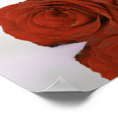 Rust Orange Rose 6 Tabelle Hochzeitstabelle Poster (Ecke)