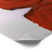 Rust Orange Rose Chic Alphabetic Seekarte Poster (Ecke)