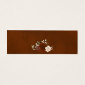 Rust Orange Rose Rustikale Blumenkarte Online UAWG (Rückseite)