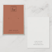 RUST ORANGE SILVER GRENZLOGO-EREIGNISANZEIGE VISITENKARTE (Vorne/Hinten)