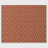Rust Orange und Cream Sun Boho Abstrakte Geschenkw Geschenkpapier (Flach)
