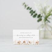 Rust Orange Wedding RSVP Online im Herbst Begleitkarte (Stehend Vorderseite)