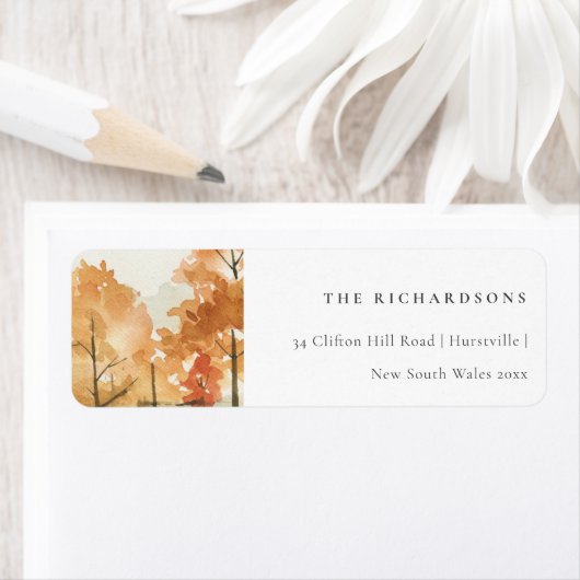 Rust Orange Yellow Herbst Fall Tree Adresse (Insitu)